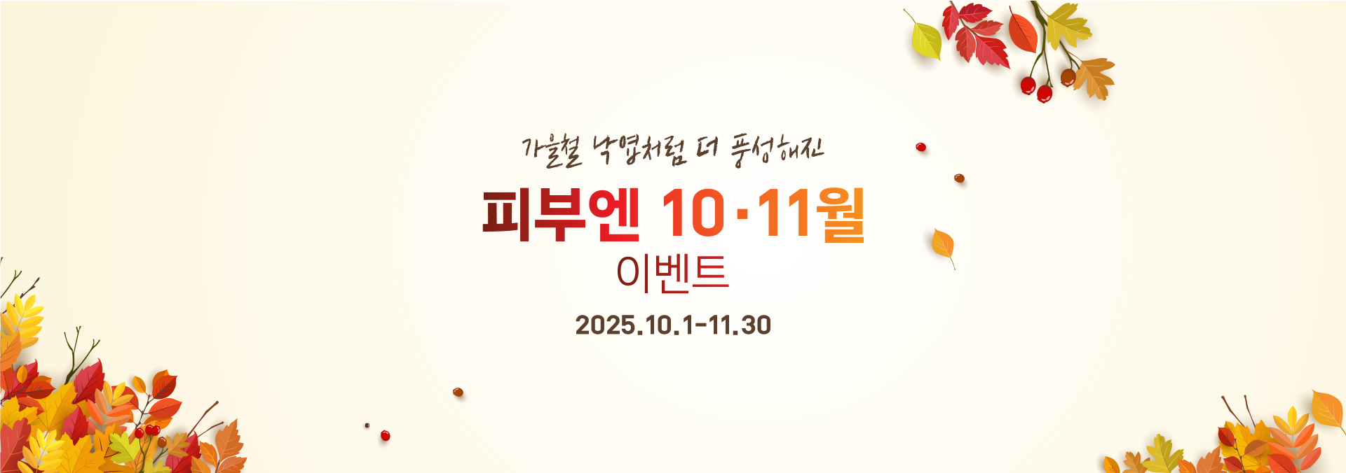 피부엔 10월 11월 이벤트